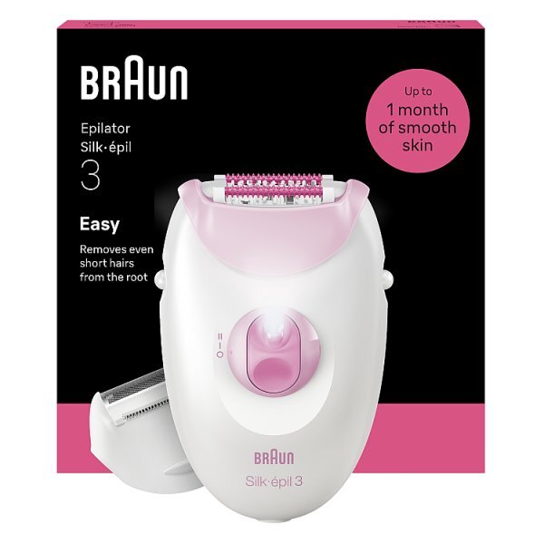 Braun Silk-Épil 3, Corded Epilator For Hair Removal, Se3-031