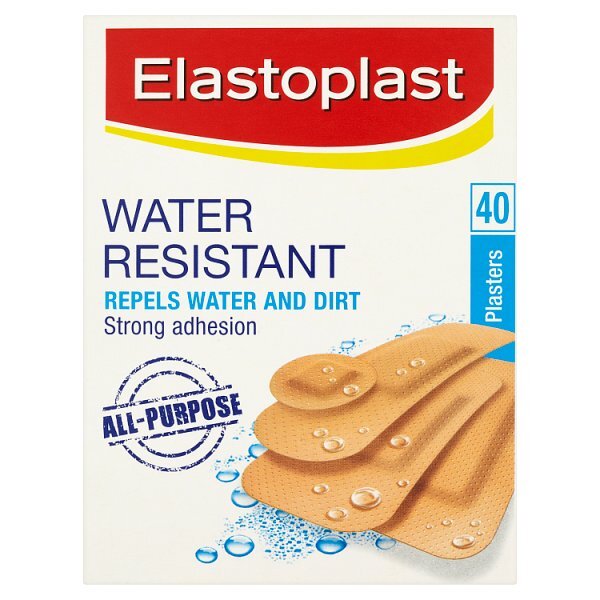 Elastoplast All-Purpose Water & Dirt Resistant, 40 Plasters