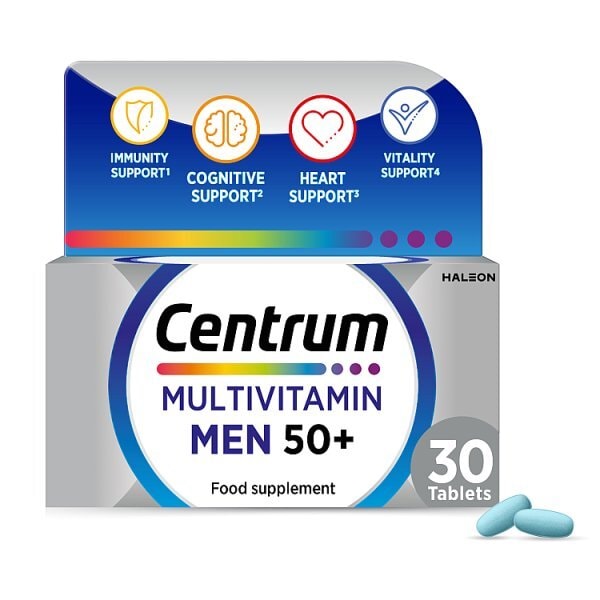 Centrum Men 50+ Multivitamins & Minerals, 30 Tablets
