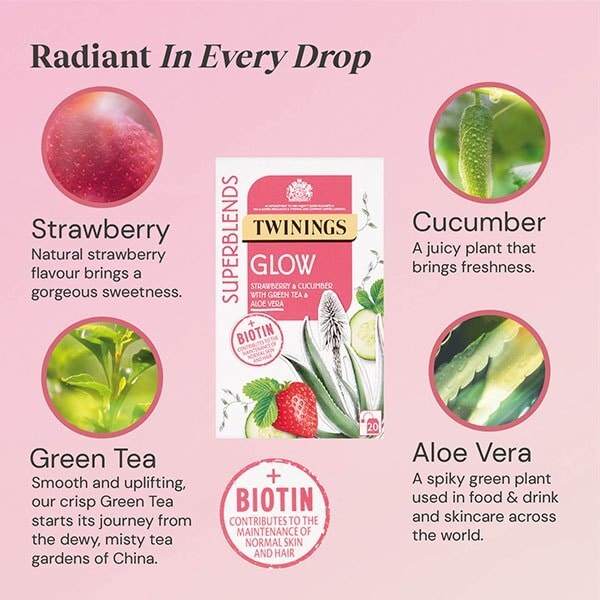 Twinings Superblends Glow Tea, 20 Tea Bags