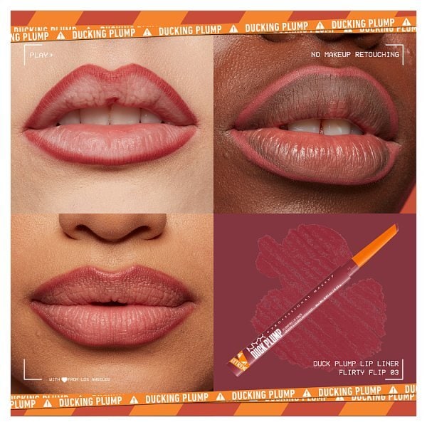 NYX Professional Makeup Duck Plump Plumping Lip Liner Flirty Flip