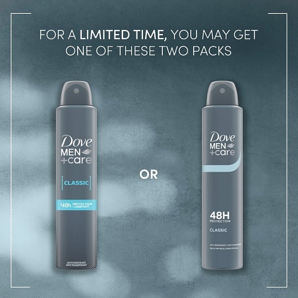 Dove Men+Care Antiperspirant Aerosol Deodorant Classic 200ml