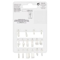 Superdrug Checkerboard Multipack Silver Tone Earrings 8pk