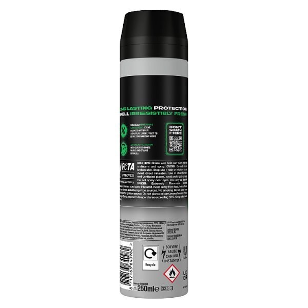 Lynx Antiperspirant Deodorant Aerosol Africa 250ml