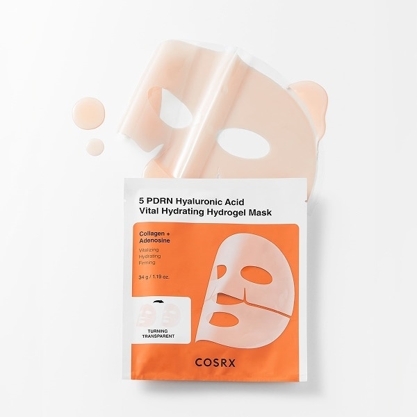 Cosrx 5 Pdrn Hyaluronic Acid Vital Hydrating Hydrogel Masks 3pk