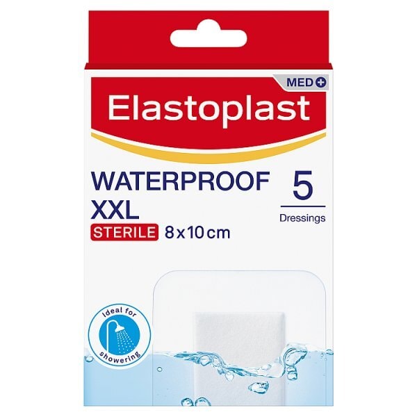 DNR Elastoplast Sterile Waterproof Xxl Dressings 5 Strips