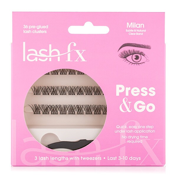 Lash Fx Press & Go - Milan: Subtle & Natural With Clear Glue