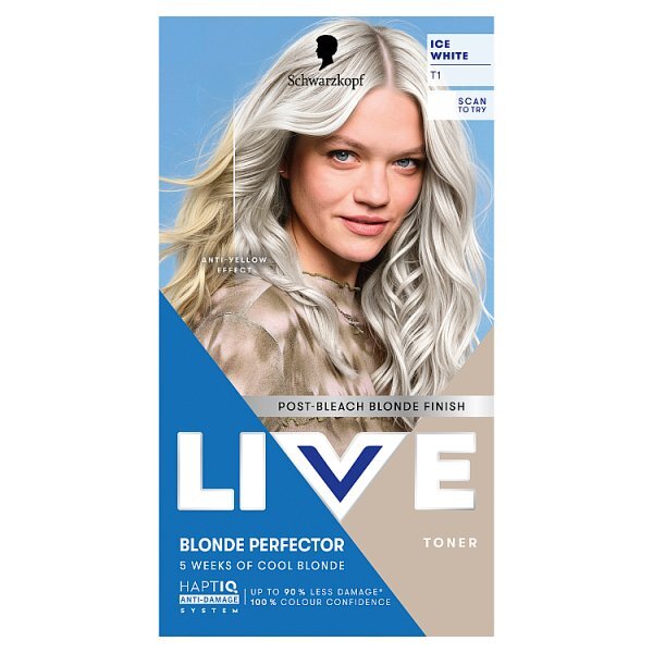 Schwarzkopf Live T1 Ice White Post-Bleach Toner