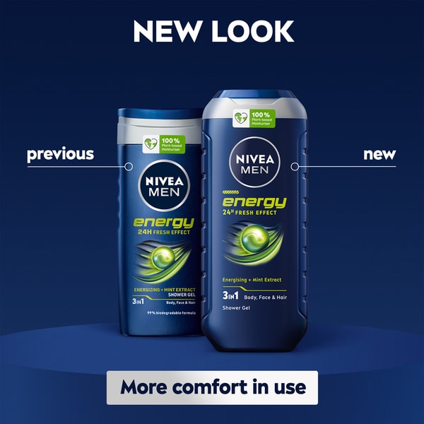 NIVEA MEN Energy Shower Gel 500ml