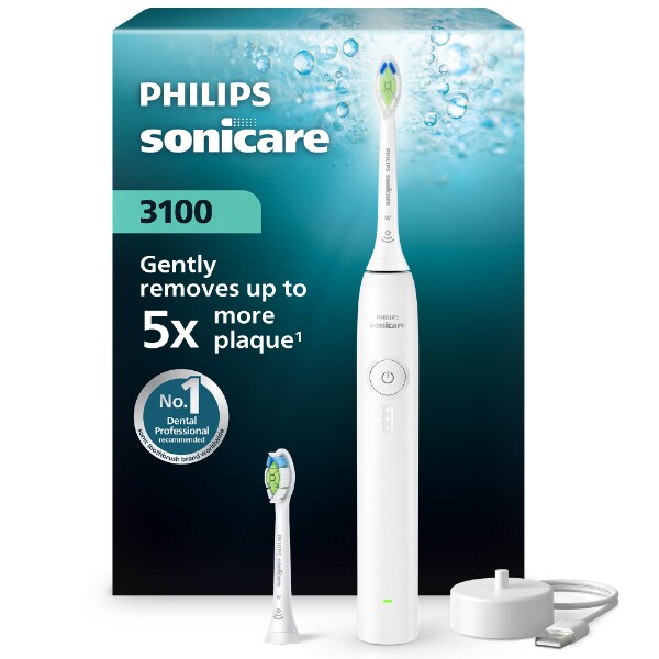 Philips Sonicare Series 3000 White + Extra Brush Head