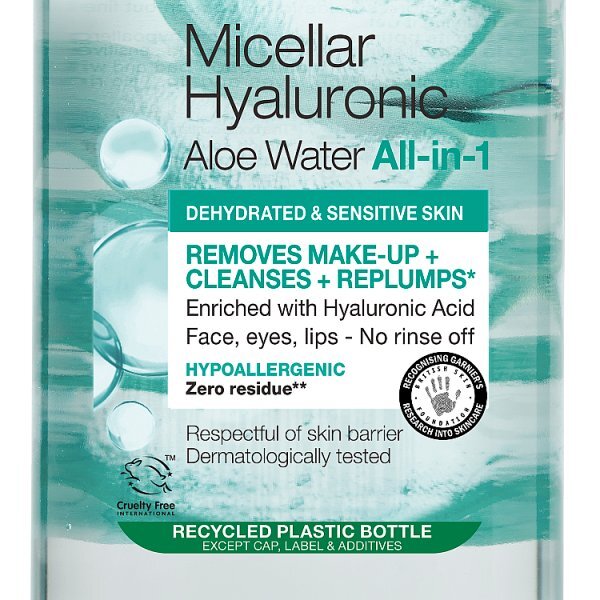 Garnier Micellar Water Hyaluronic Acid Aloe Facial Cleanser
