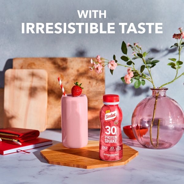 SlimFast 30g High Protein Strawberry 325ml