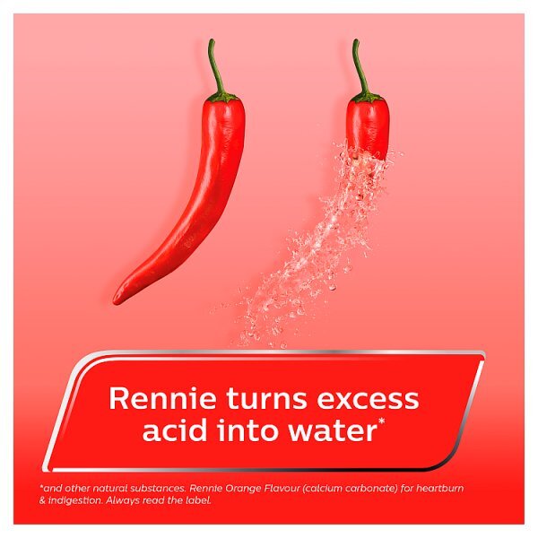 Rennie Orange Flavour 24 Chewable Tablets