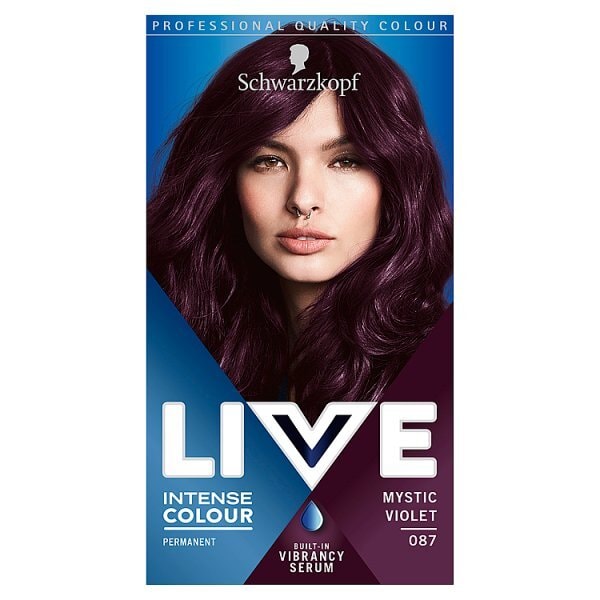 LIVE Intense Colour Permanent Purple Hair Dye Mystic Violet