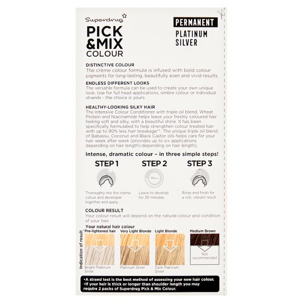 S/D PICK & MIX PLAT SILVER PERM COLOUR
