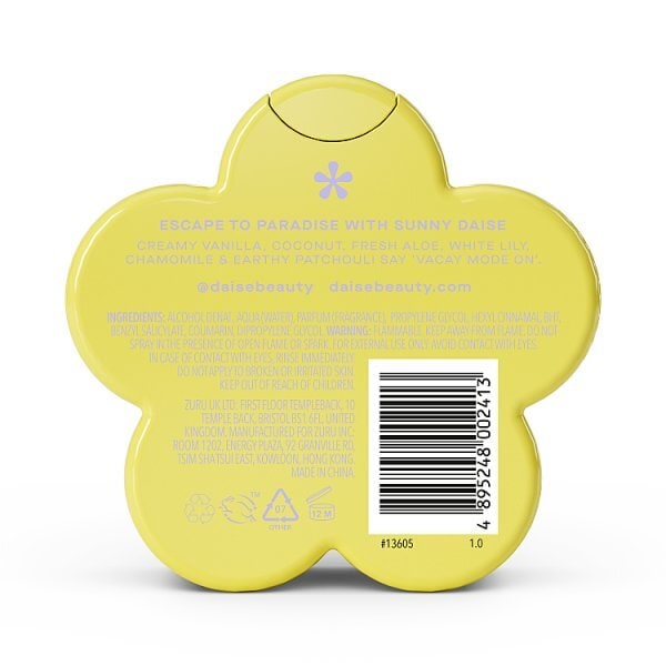 Daise Fragrance Body Mist Sunny Vanilla & Coconut 100ml