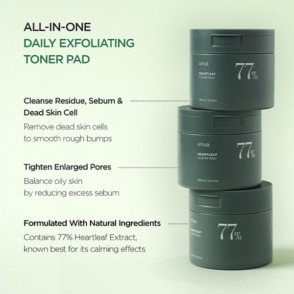 Anua Heartleaf 77% Clear Pad 160Ml (70Ea)