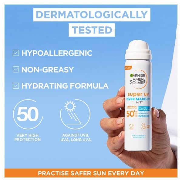 Ambre Solaire Super UV Over Makeup Mist Spf50+ 75ml