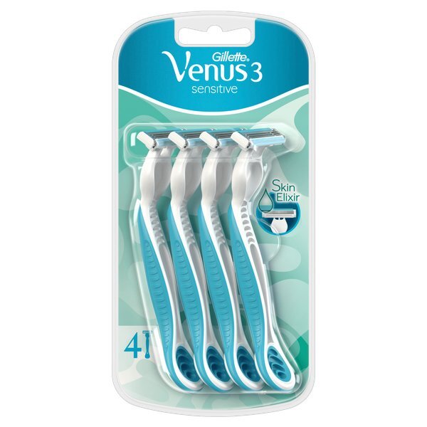 Venus 3 Sensitive Disposable Razors 4 Pack