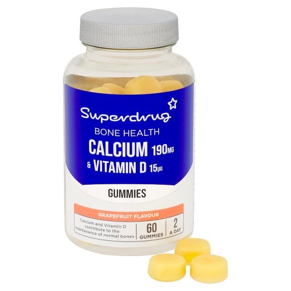 Superdrug Calcium & Vitamin D Gummies 60s (Bone & Joint)