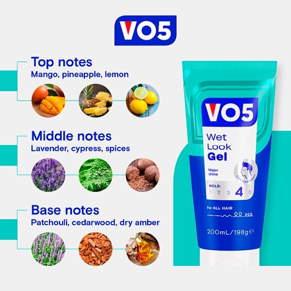VO5 Wet Look Styling Gel 200ml