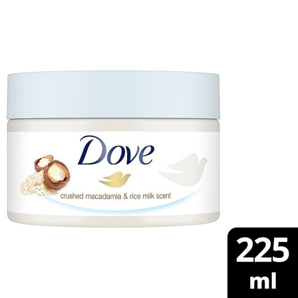 Dove Body Scrub Crushed Macadamia & Rice Milk 225ml