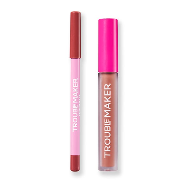 Trouble Maker Frenemies Lip Kit Lip Liner and Matte Lip Bold Move Neutral Nude