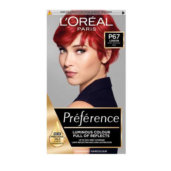 DNRAD Preference Infinia P67 Scarlett Intense Red Hair Dye