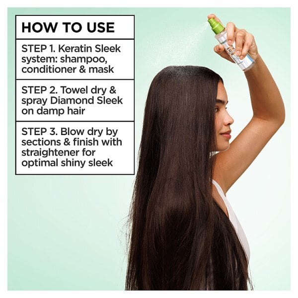 Garnier Keratin Sleek Diamond Spray 150Ml
