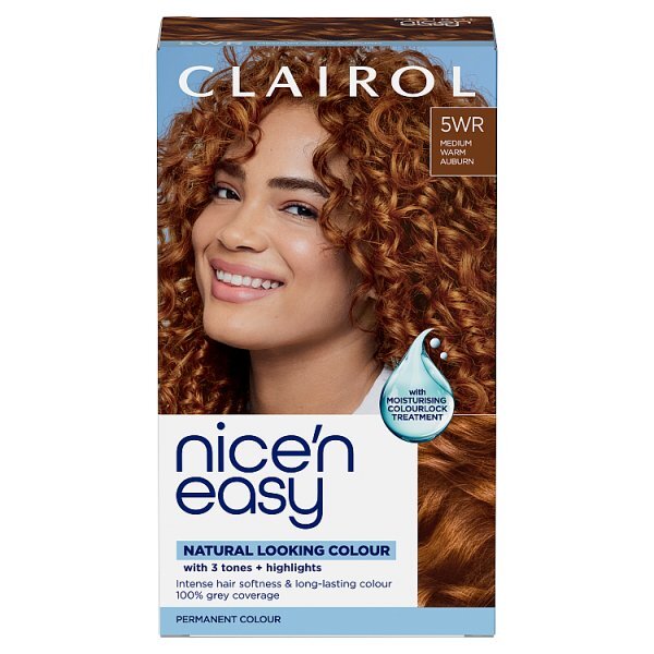 Clairol Nice'N Easy Crème Permanent Hair Dye 5WR Medium Warm Auburn