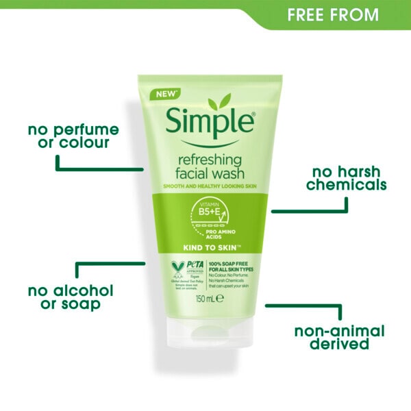 Simple Kind to Skin Refreshing Facial Wash