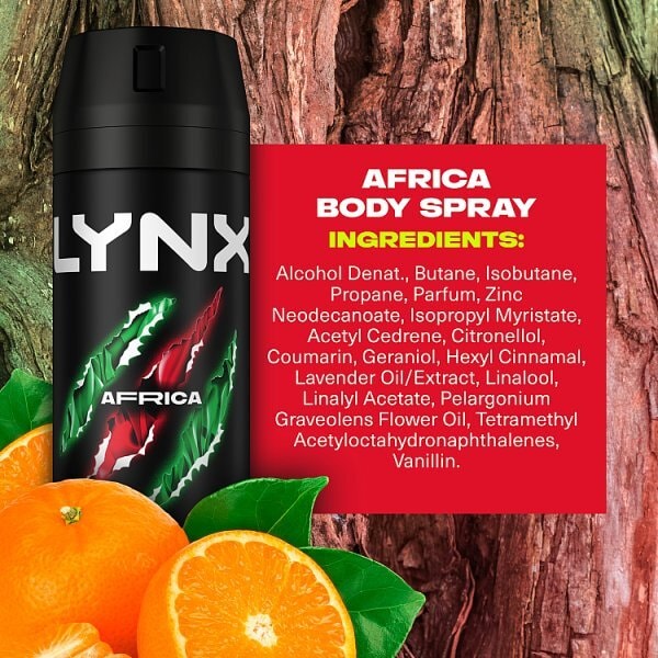 Lynx Deodorant Aerosol Bodyspray Africa 150ml