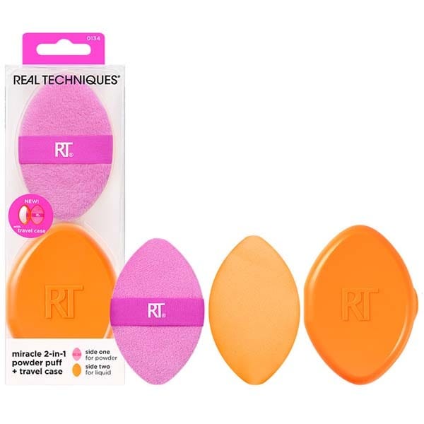 REAL TECHNIQUES 2-IN-1 POWDER PUFF CASE