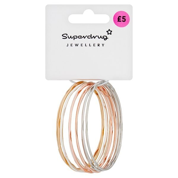 Superdrug Mixed Metals Bangle 12pk