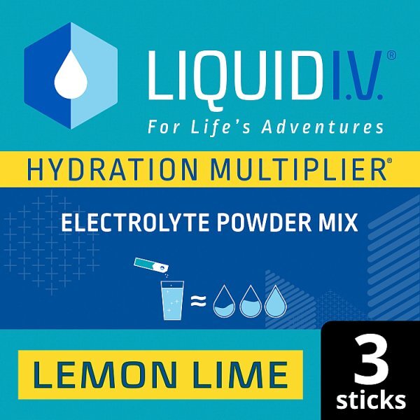 Liquid I.V.® Electrolyte Powder Mix Lemon Lime X3