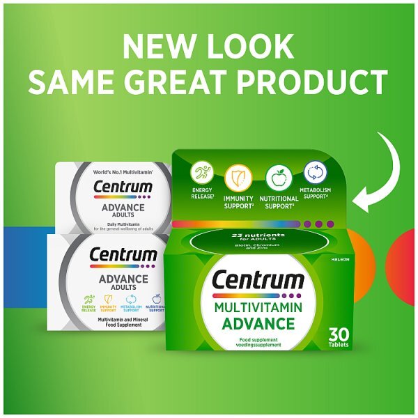 Centrum Advance Multivitamins & Minerals, 30 Tablets