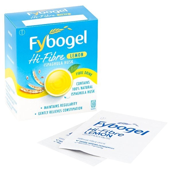 Fybogel Hi Fibre Lemon Constipation Relief 10 Sachets