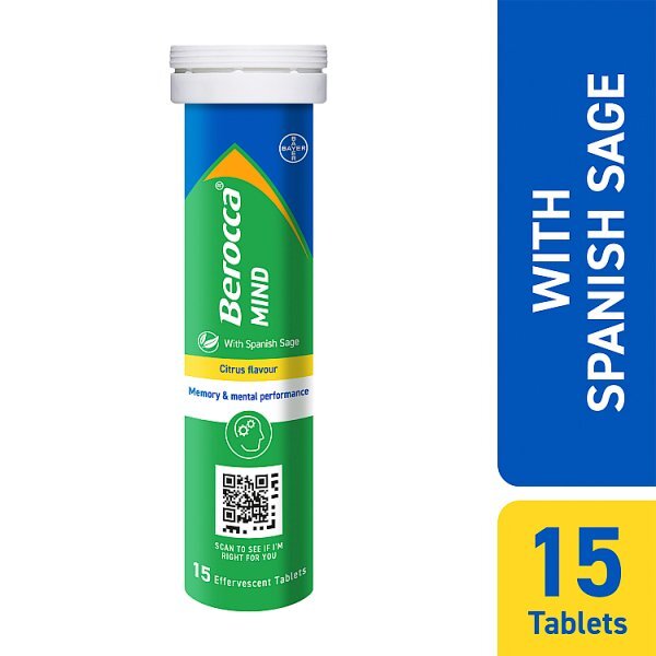 Berocca Mind Citrus 15 Effervescent Tablets