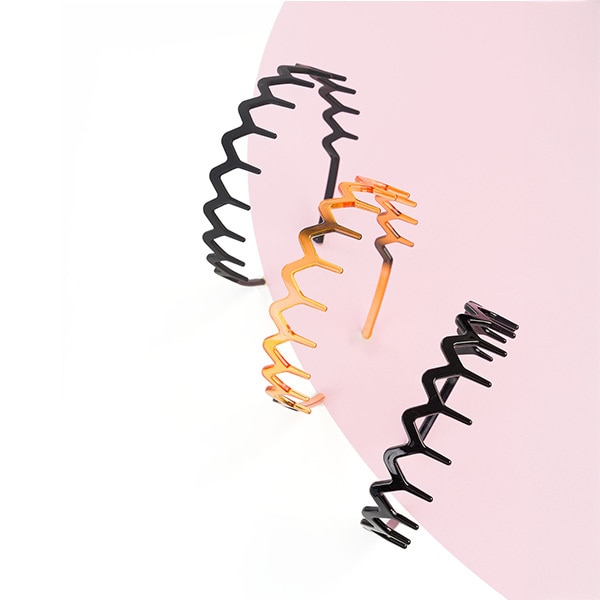 Brushworks Zig Zag Headband - 3 Pack