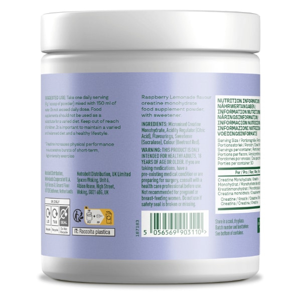 Bloom Creatine 50Serv Raspberry Lemon