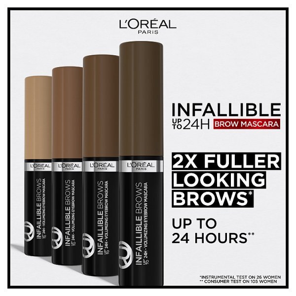 L'Oréal Paris Infallible 24H Brow Mascara 3.0 Brunette