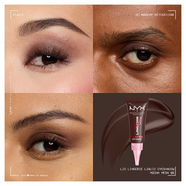 NYX Professional Makeup Lid Lingerie Cream Eye Pigment Mocha Mesh