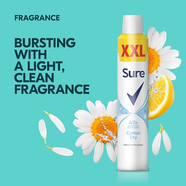 Sure Women Antiperspirant Aerosol Cotton Dry 300ml