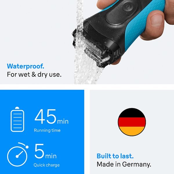 Braun Series 3+ Electric Shaver For Men, 3040S