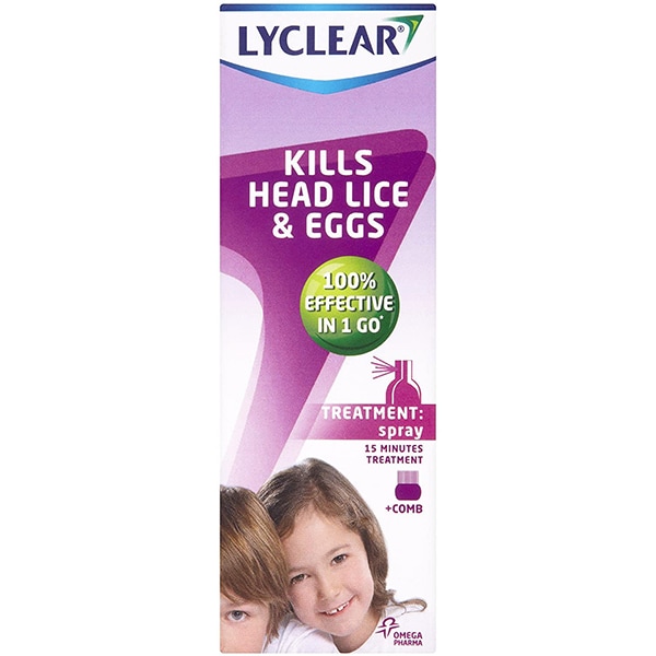 Lyclear Spray Head Lice Treatment 100ml