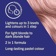 LIVE Lightener + Twist Permanent Pink Hair Dye Cool Rosé