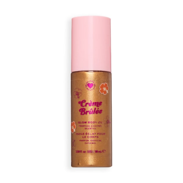 I Heart Tropical Caramel Glow Body Oil Sugar Shimmer Gold