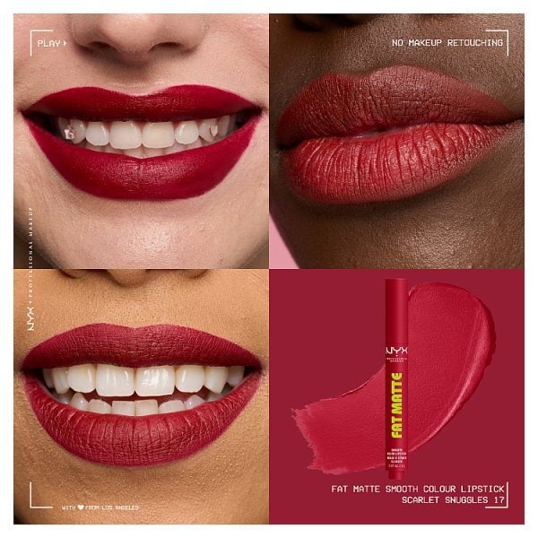NYX Professional Makeup Fat Matte Lipstick, Scarlet Snuggles