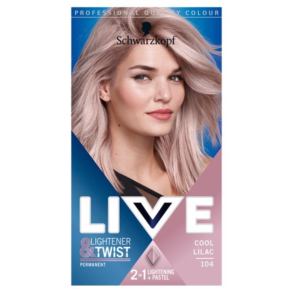 LIVE Lightener + Twist Permanent Purple Hair Dye Cool Lilac