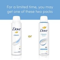 Dove Women Antiperspirant Deodorant Classic Aerosol 150ml